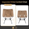 MOON LENCE Portable Camping Chair Plus, Upgraded Comfort & Size,