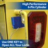 PACLOCK's UCS-17A-600 Block-Lock, High Performance 6-Pin Cylinder, One Lock Keyed