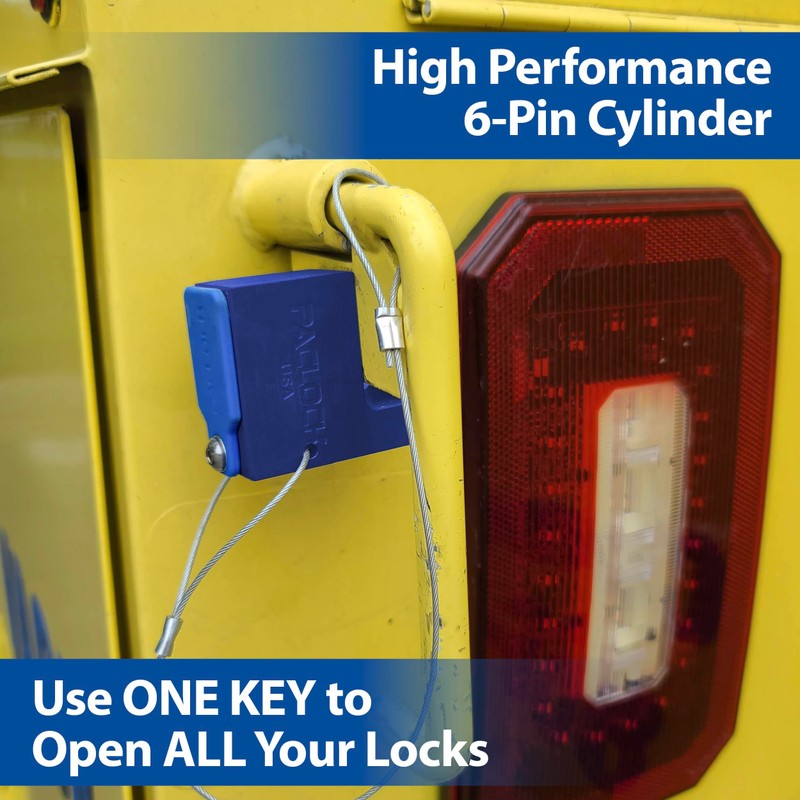 PACLOCK's UCS-17A-600 Block-Lock, High Performance 6-Pin Cylinder, One Lock Keyed