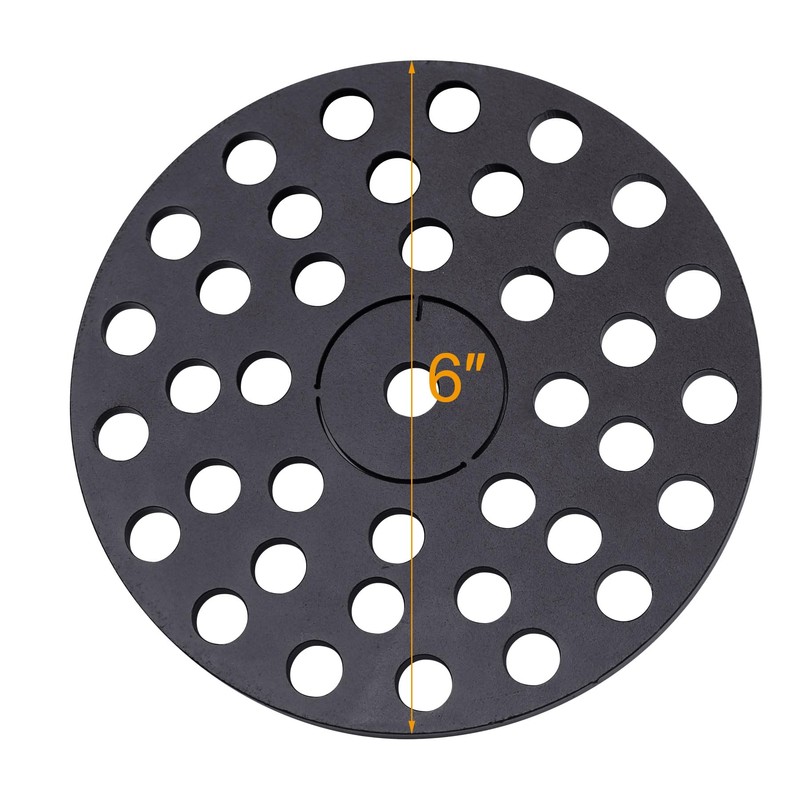 Baudelun 6 inch Drain Cover with Integrated Ports, Floor Drain