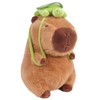 EASYLR 12inch Cute Capybara Plush with Turtle Backpack, Soft Capybara