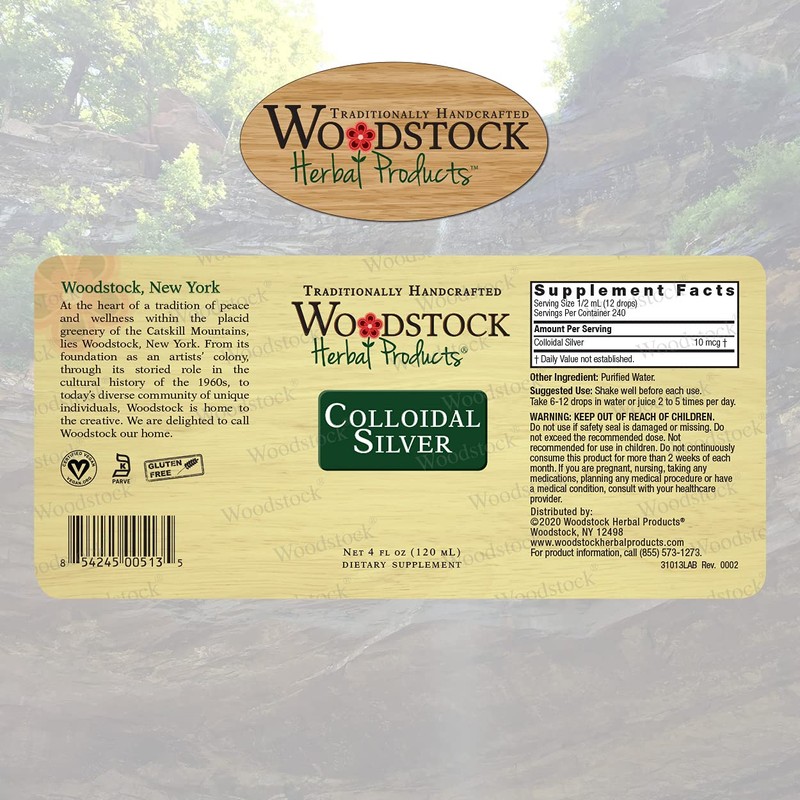 Woodstock Herbal Products Colloidal Silver, 4 OZ