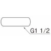 SANEI H84-32S-38 Toilet Parts Bag Nut Set for Low Tank Siphon Pipe Diameter 1.5 inches (38 mm)