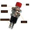 20pcs Red SPST momentary Miniature Push-Button switches (Normally Open Type)