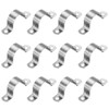 PATIKIL 1-3/8" (35mm) Rigid Pipe Strap, 12 Pcs 304 Stainless