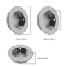 2 Pcs Brushed 304 Stainless Steel Round Flush Knobs Hidden