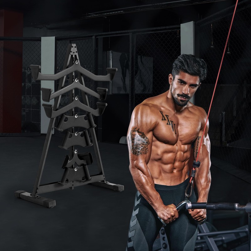 Brveniu LAT Pull Down Bar Storage Rack Portable, Floor Standing