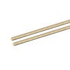 DMiotech 2pcs 3mm x 150mm Brass Solid Round Bar Brass