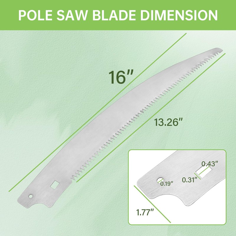 15 Inch Pole Saw Blade Replacement for Fiskars Tree Pruner,