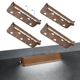 Lecotresy 4-Packs 7inch 3W LED Hardscape Lighting,Retaining Wall Lights,12V Low Voltage Bronze Gold Landscape Paver Lighting,IP65 Waterproof Outdoor Step Lights,5000K Daylight White