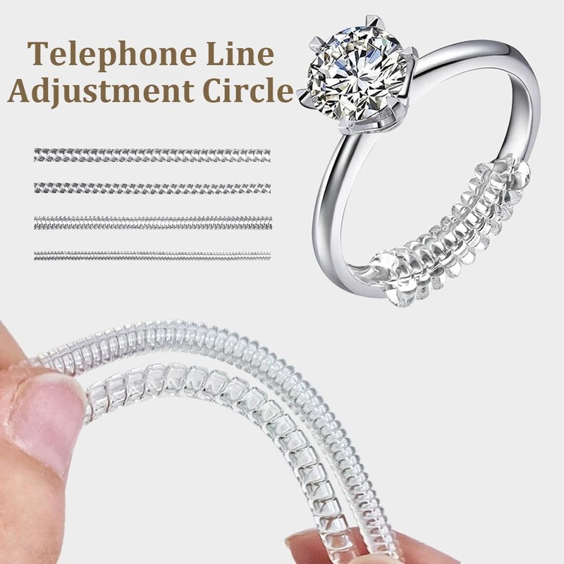 Pack of 12 ring size adjusters, ring reducer, invisible ring