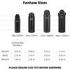 Fanhaw 24 Oz Insulated Stainless Steel Water Bottle with 1