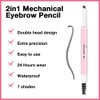 Kaely 2in1 Waterproof Eyebrow Pencil, Longwearing Eye Brow Pencils for