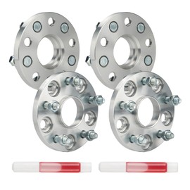 SIZZER 4PCS 15mm-5X4.5-M12x1.5-60.1mm Hubcentric Wheel Spacers Adapters Compatible with Camry, RAV4, Tacoma, Sienna, Highlander, RX350, Venza, ES350, C-HR, Avalon, ES330, Prius V