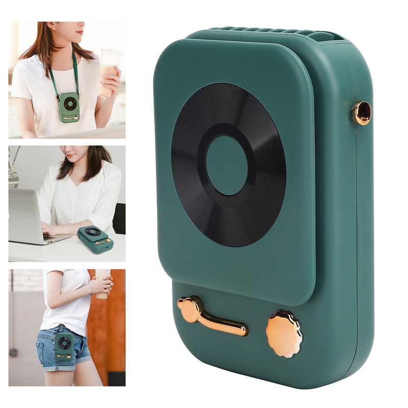 Portable Necklace Fan Desktop Handheld 3 Speed Adjustable Fan with