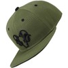 Bexxwell Snapback Cap Green with 3D Embroidery in Black (Perfect