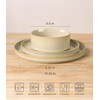 TheTerra Ceramic Dinnerware Sets for 6, 18 Pieces Porcelain Lightweight