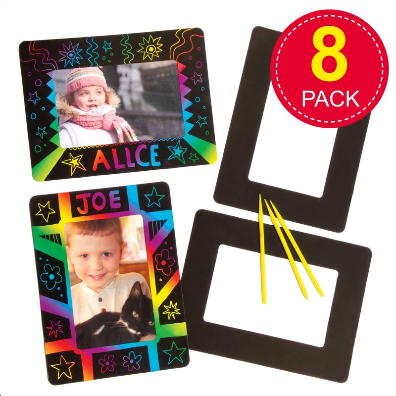 Baker Ross EF409 Scratch Art, assorted colours