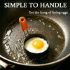 4‑Pack 3.5" Non‑Stick Round Egg Molds w/Silicone Handles, for Fried
