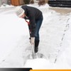 HANTOP Large Scoop Aluminium Snow Shovel for Driveway Snow Removal