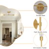 FadimiKoo 2-Light Golden Bathroom Wall Sconces Lighting, Modern Vanity Light