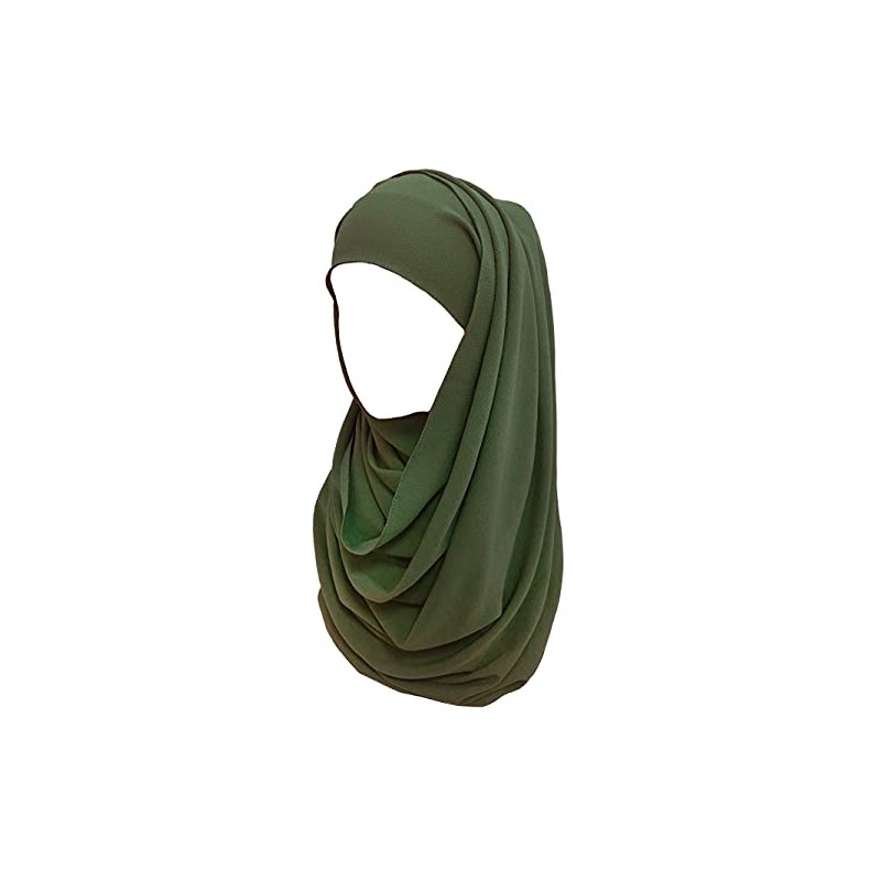 Lina & Lily Solid Color Bubble Chiffon Hijab Head Scarf