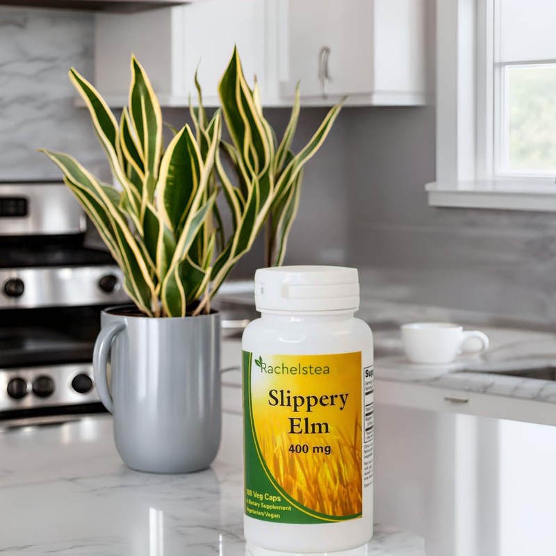 Slippery Elm: 400 Mg, 100 Capsules GI Coat Rachel's Tea