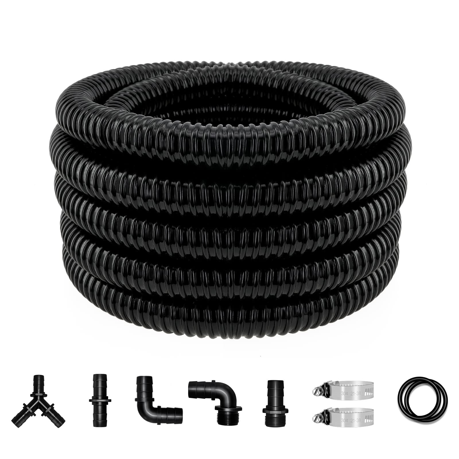 Garden Hose Aazon.co: Gonioa Pond Tubing, 1 Inch Diaeter, 20.7 Feet ...