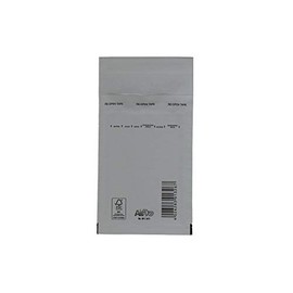 SmithPackaging Bubble Padded Envelopes, White, 100mm x 165mm, Pack of 5