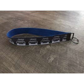 Jeep Blue nylon key fob