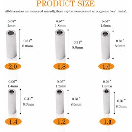 600pcs Fishing Crimp Sleeves Kit, Single Barrel Crimp Sleeves Round Aluminum Crimping Sleeves Tubes Fishing Line Connector Wire Rope Cable Leader Rigging Tackle