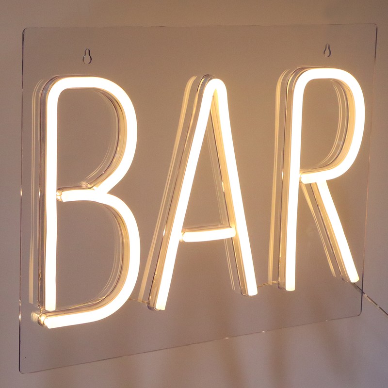 Neon Light 3‑Dimensional USB Wall Sign Lamp Decoration for Bar