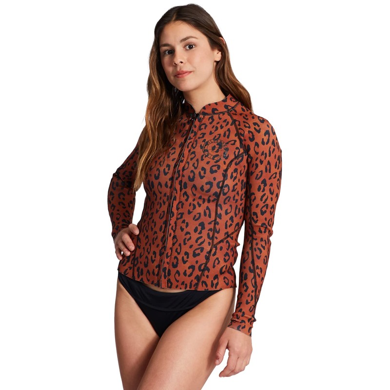 BILLABONG Womens Peeky Wetsuit Jacket - Spotted | 10