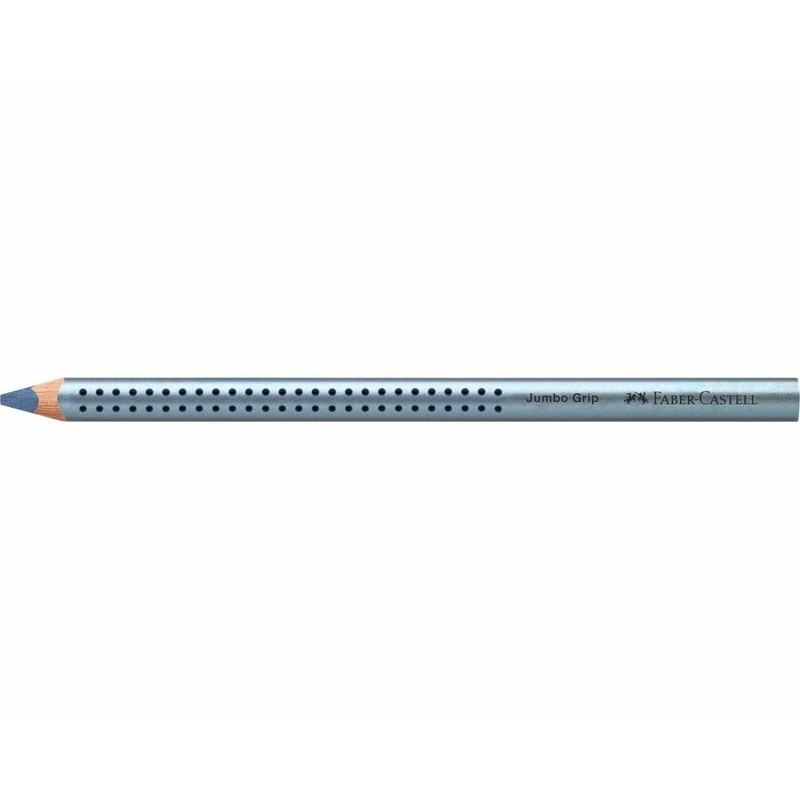 Faber-Castell Jumbo Grip Coloured Pencils Blue Metallic Pack of 12