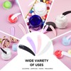 ZEJIA Purple 100 PCS Mini Makeup Mask Spatula, White Plastic