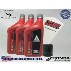 Honda Cyclemax Full Synthetic HP4s Oil Change Kit fits 2019-2025 Honda CB500F