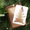 Doodlream 5pcs Spliced Christmas Pine Tree Wall Stencil for Painting,