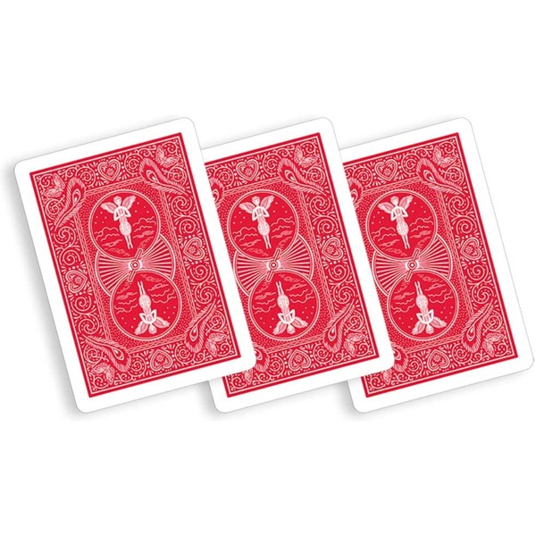RED Back BLANK Face Magic Playing Cards by Bicycle by Royal Magic