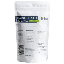 Hebbe - Ricinoleato de Zinc Desodorante Natural para Emulsiones, 500 g