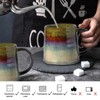 2 Stück 450ml Kaffeetasse Groß, Große Tasse, Keramik-Kaffeetasse, Keramik Tasse,