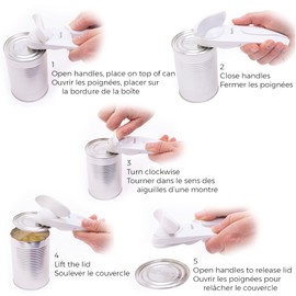 Starfrit Little Beaver Can Opener - Safe, Hygienic, and Practical - No-Touch Lid Removal for Both Hands - The Easiest Way to Open Cans!