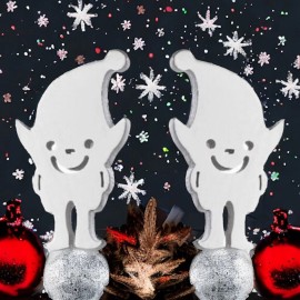 exceptionalbeauty Elf Earrings Stainless Steel 304 Silver 8mm Pierced Studs Posts Hypoallergenic