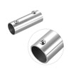 sourcing map Rail Pipe Fitting 2-Way 60 mm 304 Stainless