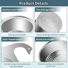 Límite-MX 2PCS Colador para Fregadero de Cocina Acero Inoxidable,Stainless Steel