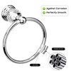 Silver Crystal Towel Ring, Chrome Bathroom Towel Holder Ring, Bathroom