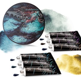 Paul Rubens Watercolour Paint Set, 6 Colours 15ml/Tube with 6 Layered Shades, Vibrant Colours, Art Supplies for Artists, Amateurs, Beginners.