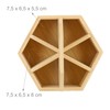 Relaxdays Bamboo Pen Holder, Rotating Desk Organiser, HBT 15 x