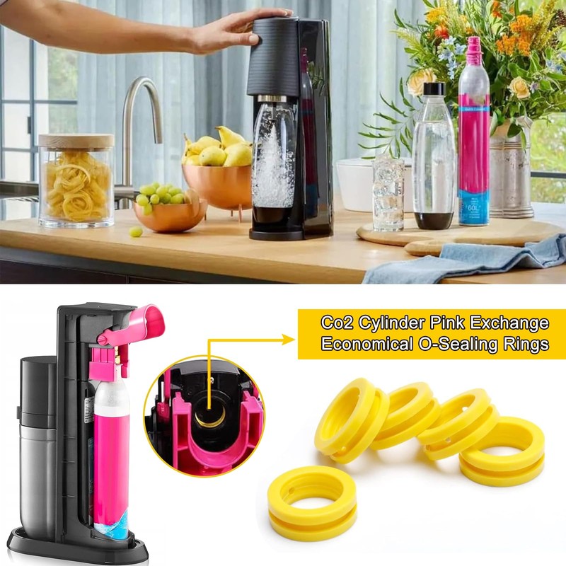 Sodastream Seal, Sealing Rings Compatible Adapter Water Carbonator for Seal