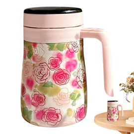 Carafe for Hot Liquids,550ml Vintage Thermal Coffee Carafe - Removable Infuser Vacuum Coffee Carafe, Hot Water Pitcher for Party/Home Coffee and Tea