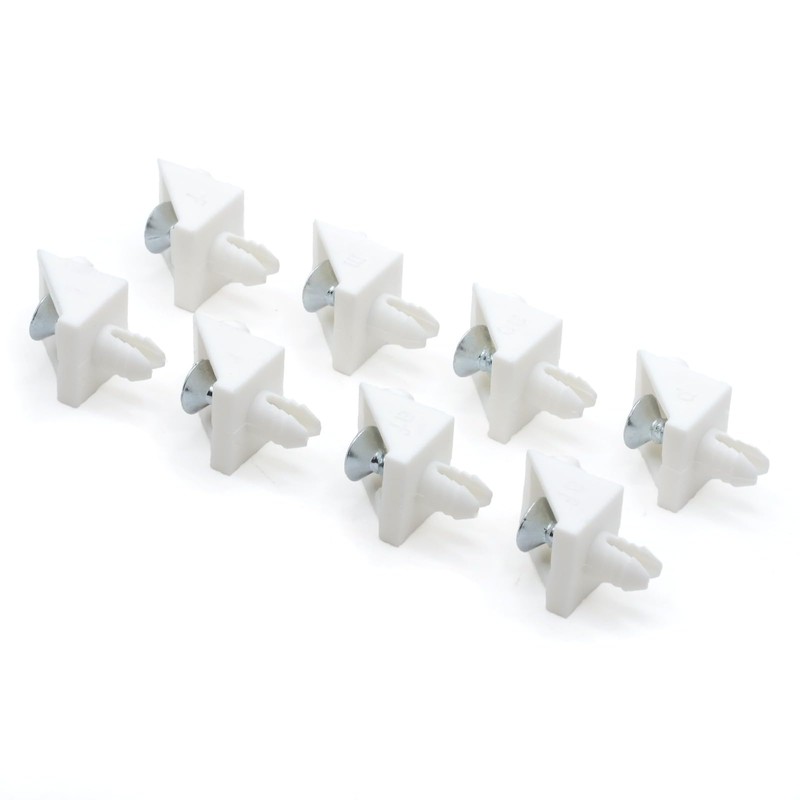 ReplacementScrews White Shelf Support Pins Compatible with IKEA Part 101558